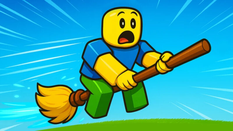 Broom Training (Image via Roblox Corporation)