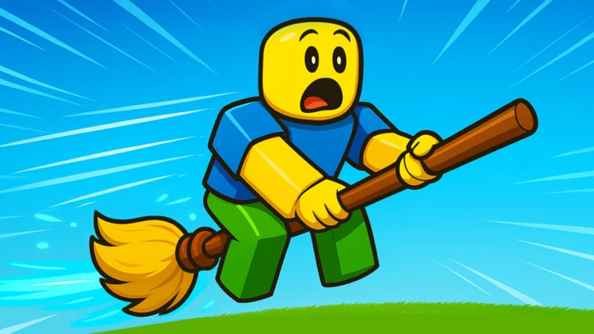 Broom Training (Image via Roblox Corporation)