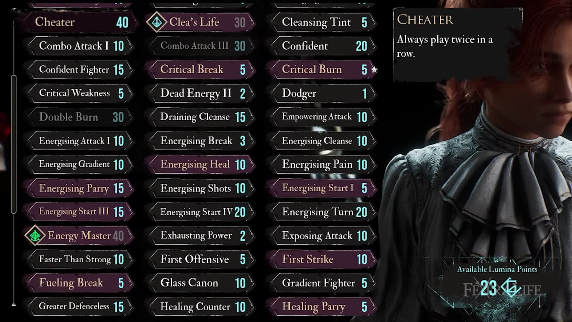 Play twice with the Cheater Pictos (Image via Kepler Interactive | Fextralife /YouTube)