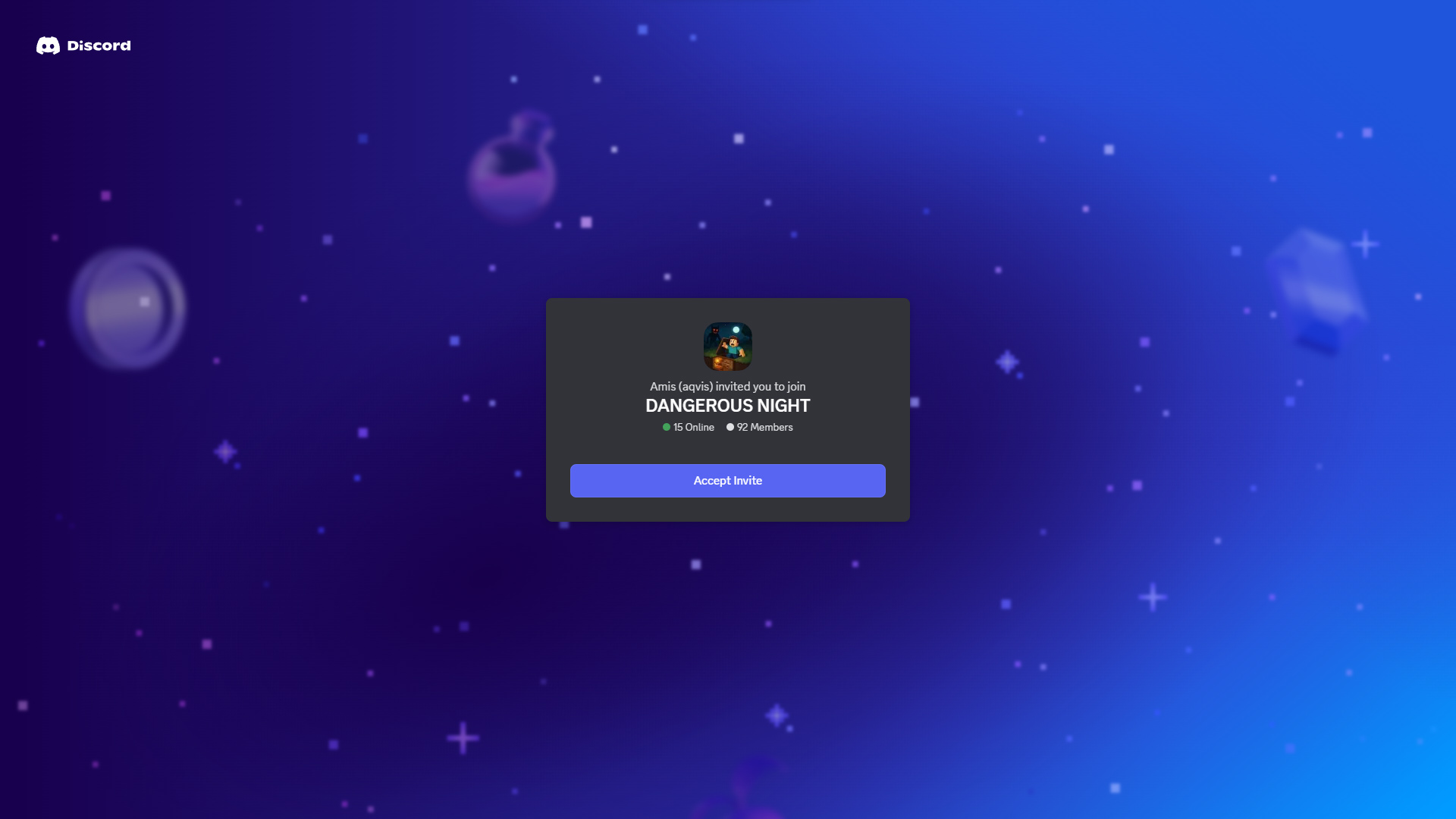 Join the Discord server (Image via Dangerous Night Discord)