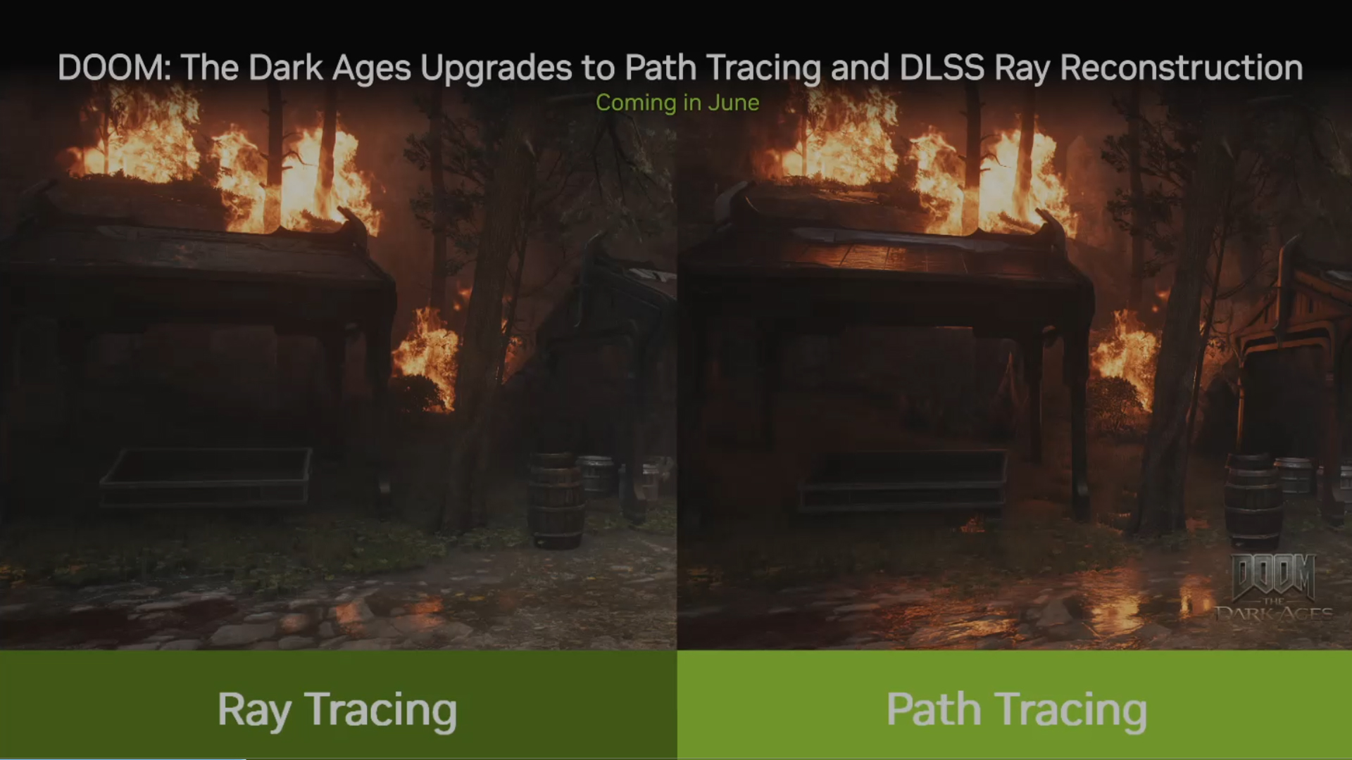 Image showing upcoming path tracing in Doom: The Dark Ages (Image via NVIDIA)