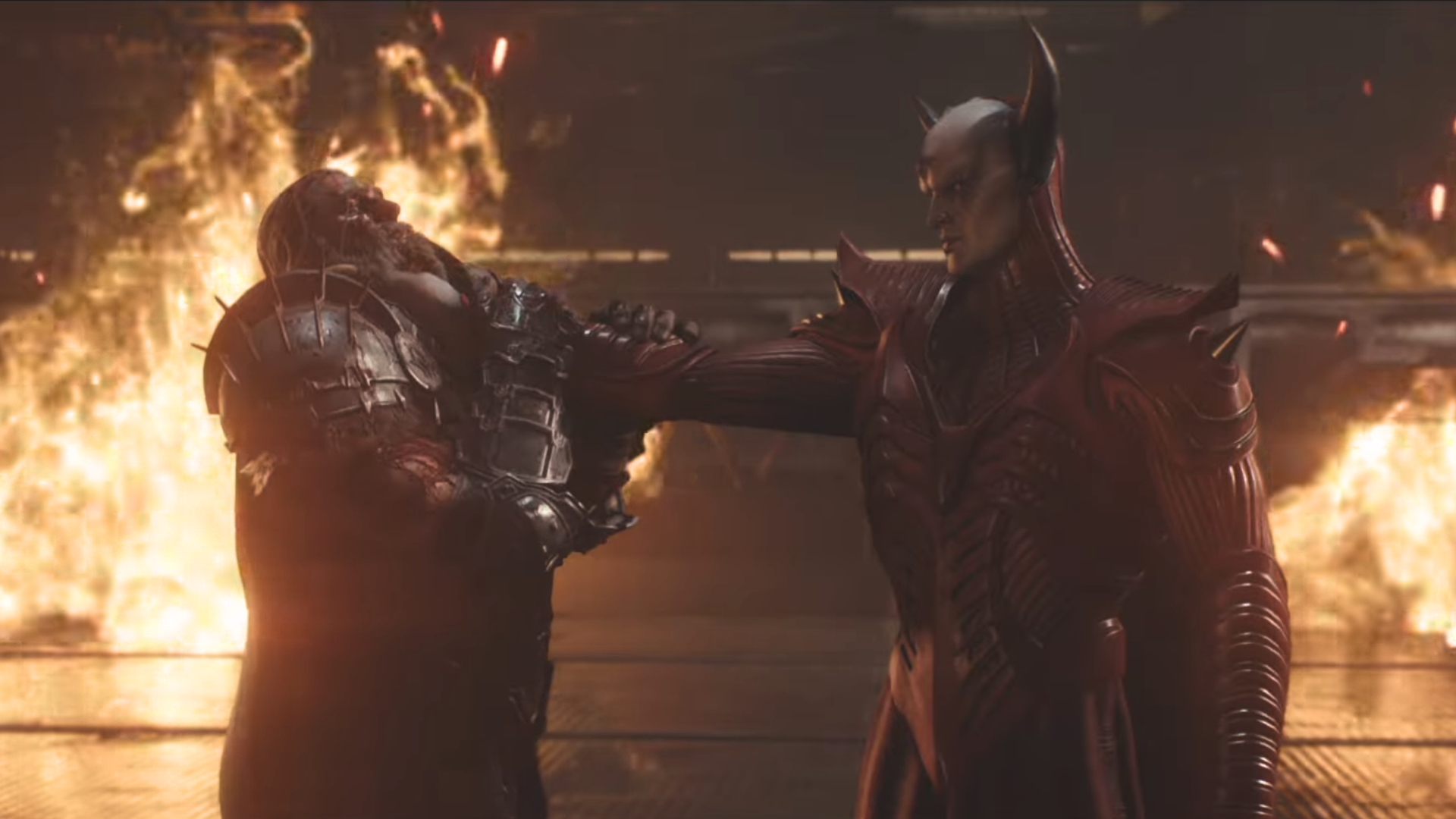 Prince Ahzrak threatening King Novik