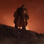 Picture of Doom Slayer looking down menacingly