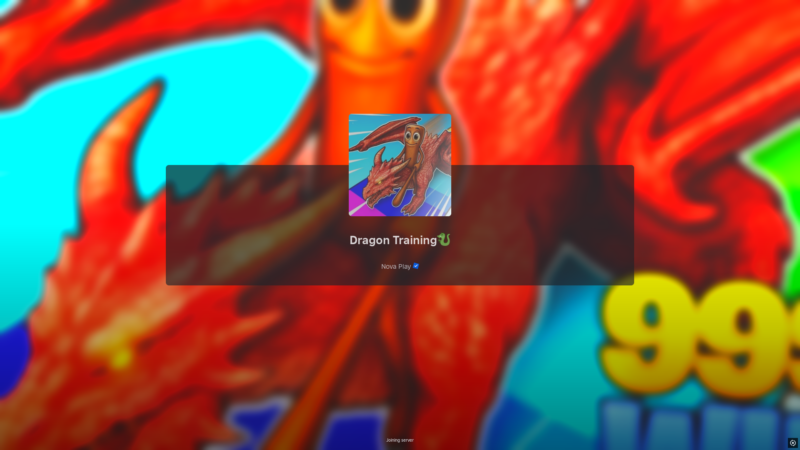 Dragon Training (Image via Roblox)