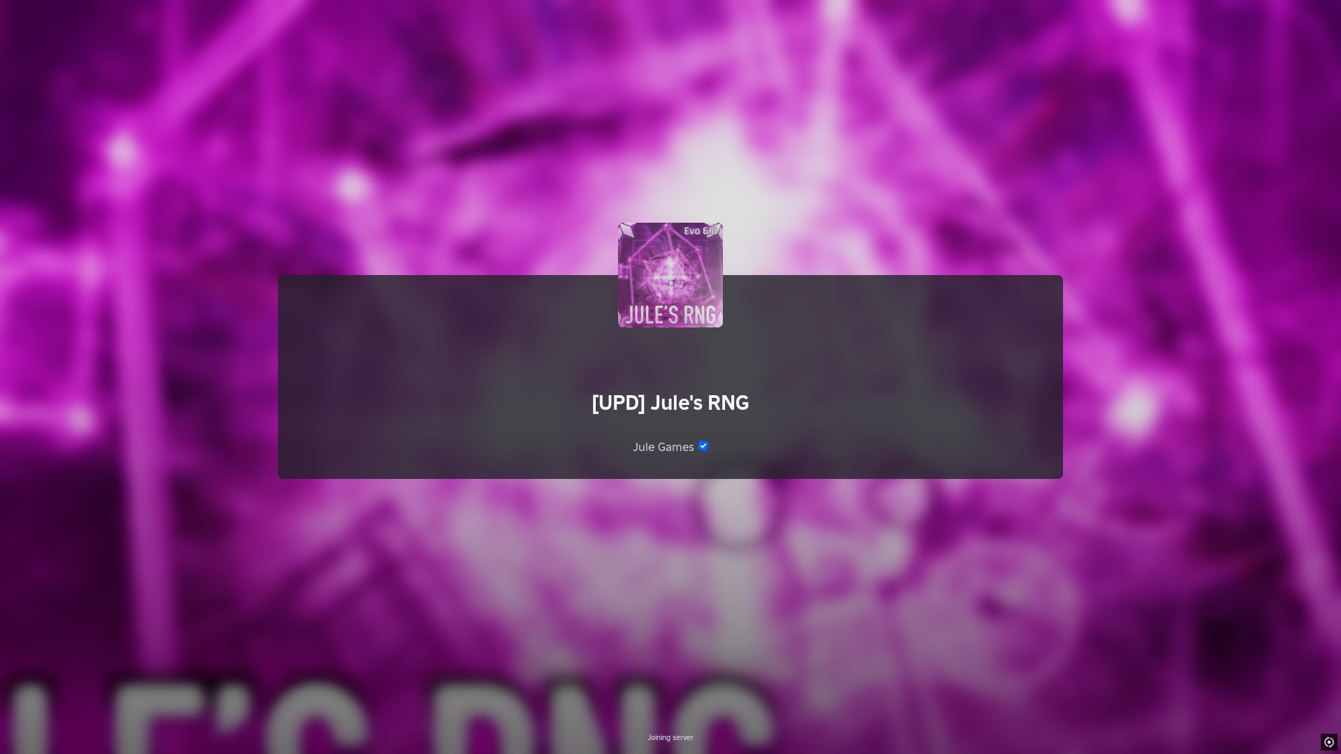 Jule’s RNG codes (Image via Roblox)