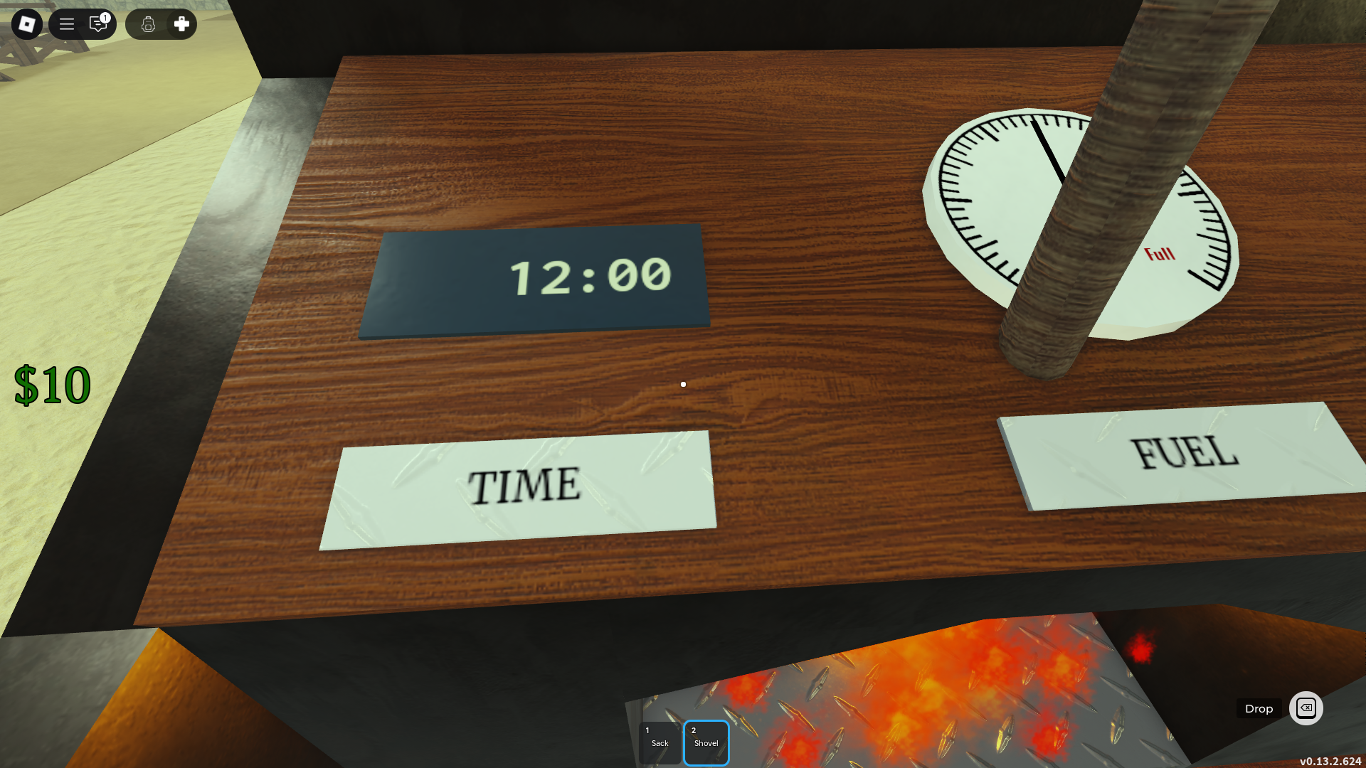 Time in Dead Rails (Image via Roblox)
