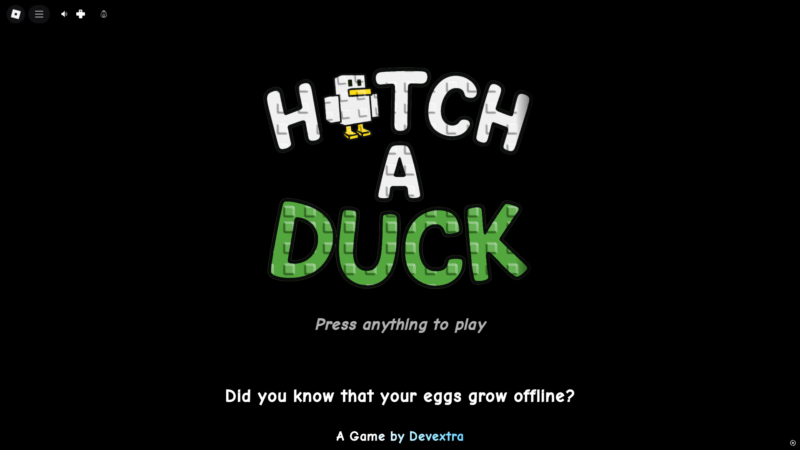 Hatch a Duck (Image via Roblox)