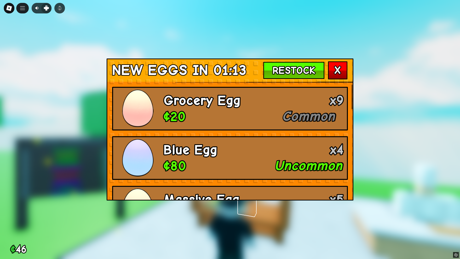 Buying egg (Image via Roblox)