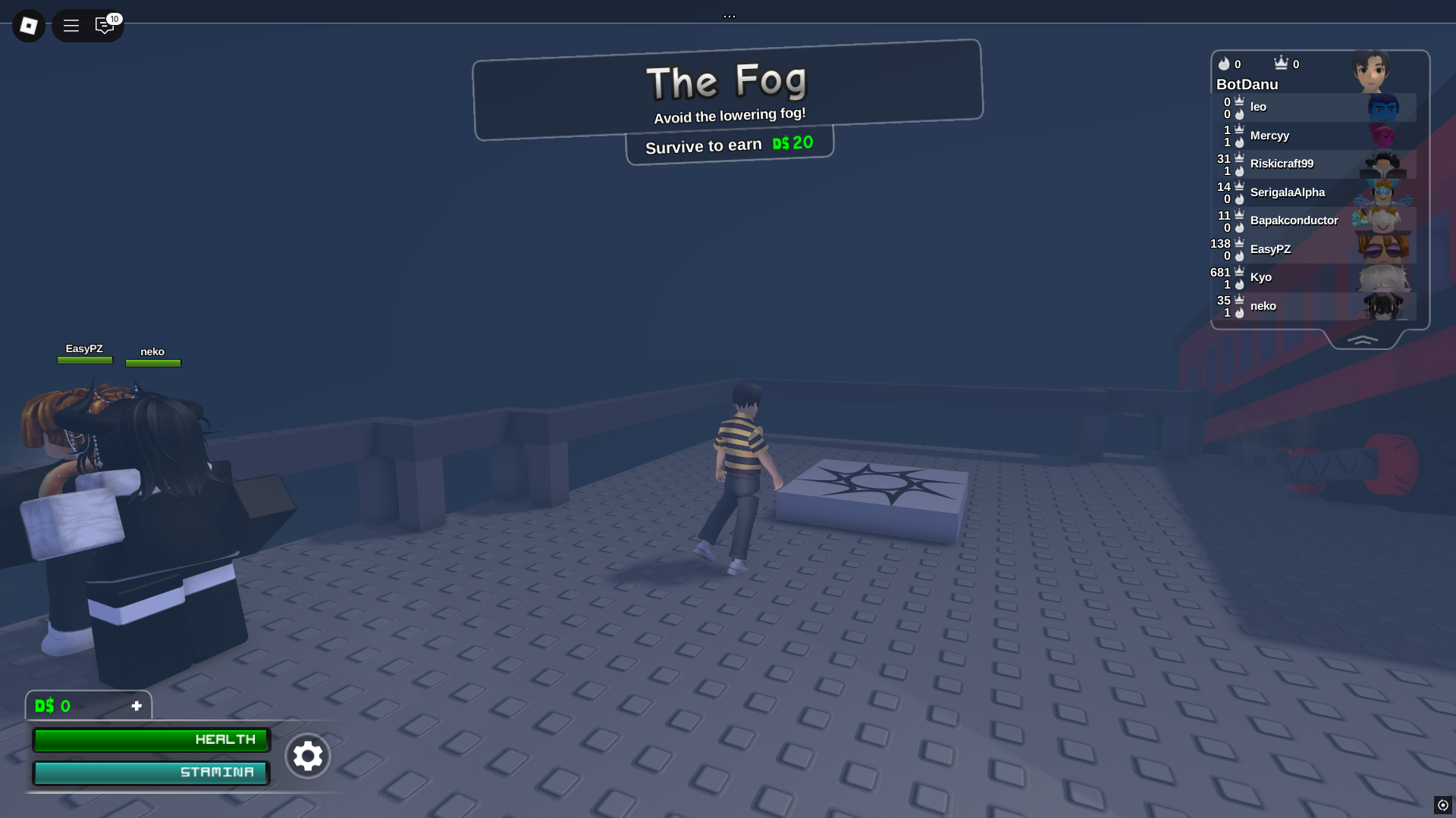 The Fog in Something Evil Will Happen (Image via Roblox Corporation)