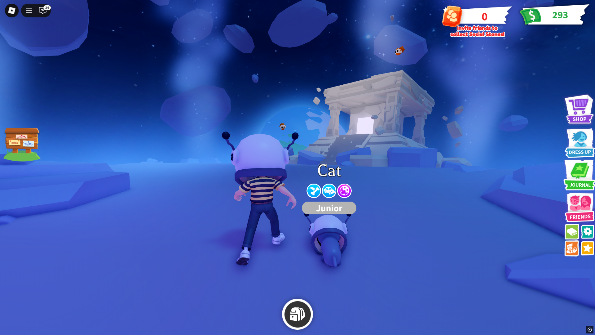 Roaming with pets (Image via Roblox)