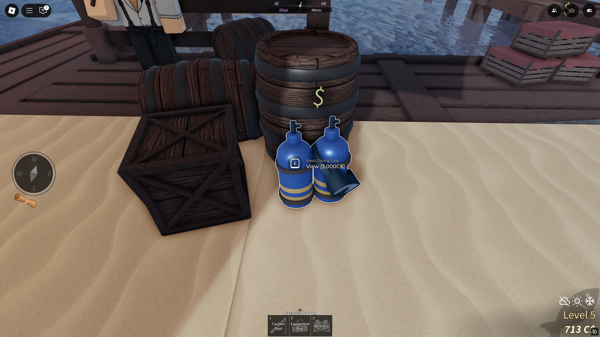 Basic Diving Gear (Image via Roblox)