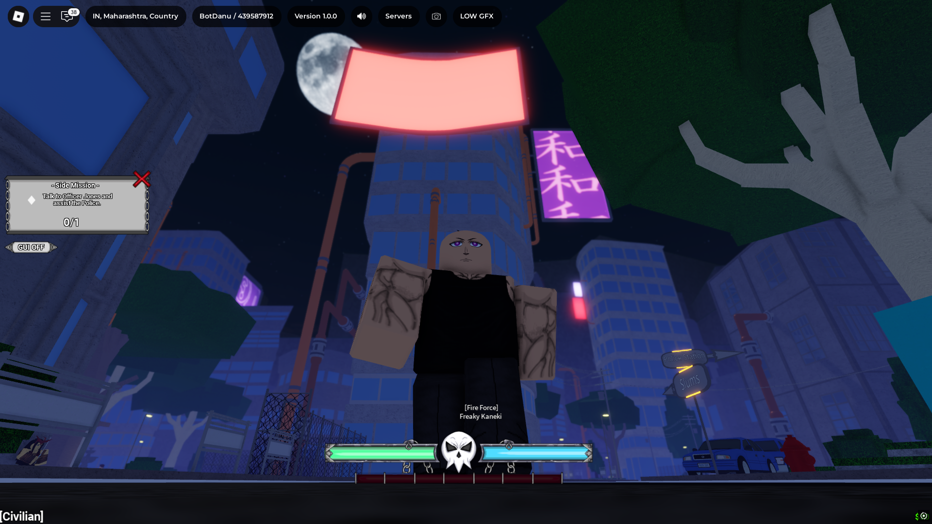 surviving in open world (Image via Roblox)