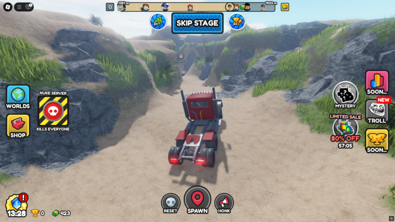 Dangerous Driving (Image via Roblox)