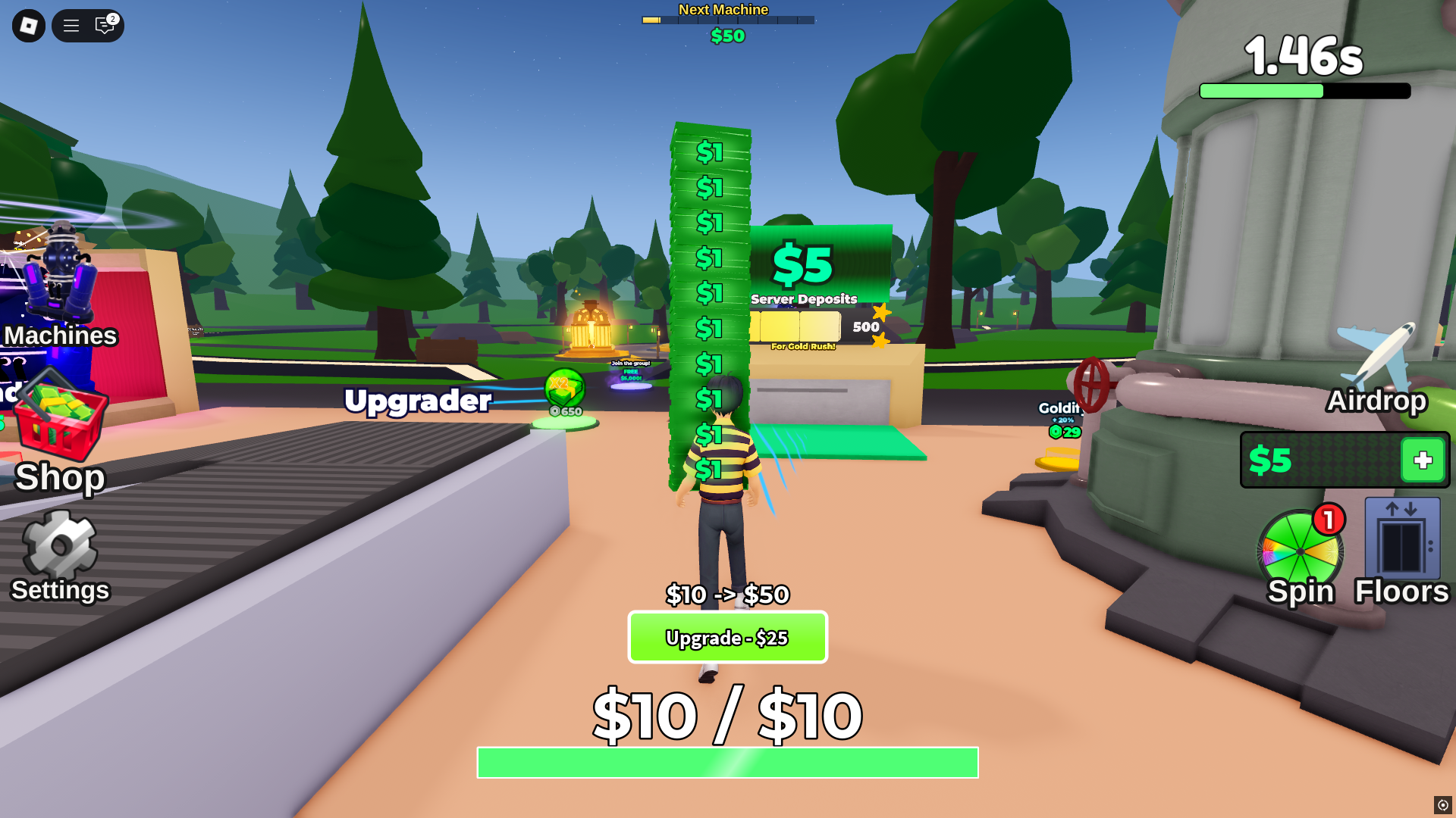 Print Money Tycoon (Image via Roblox)