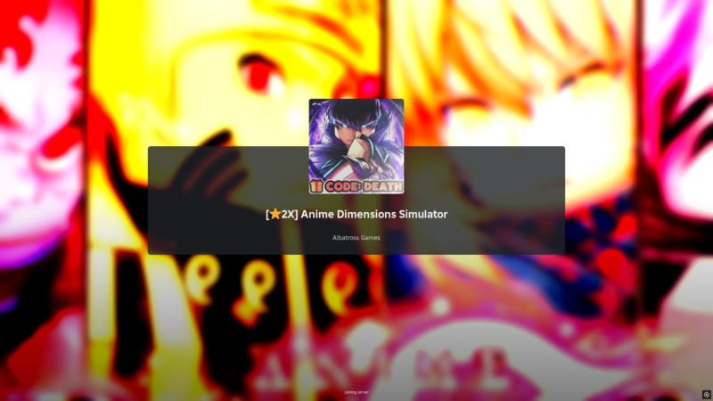 Anime Dimensions Simulator (Image via Roblox)