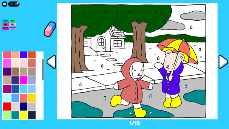 Bobbie Goods Coloring Game (Image via Roblox)