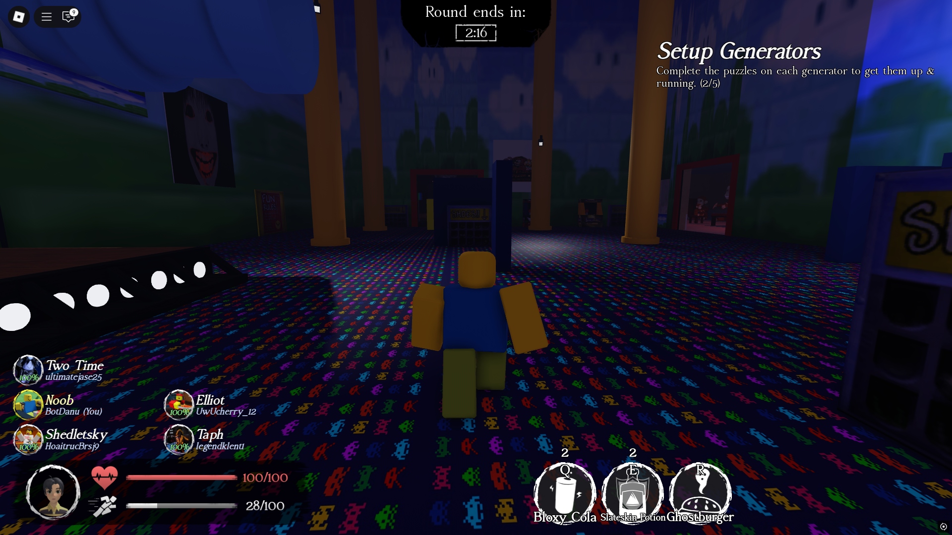 Low stamina (Image via Roblox)