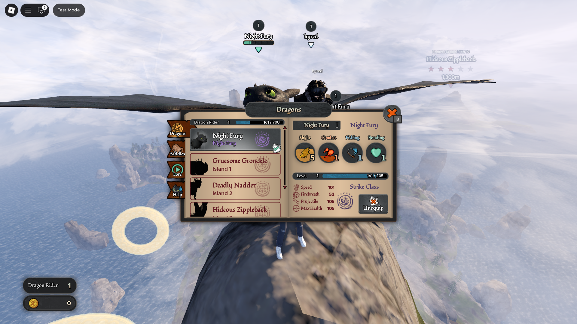 Night Fury (Image via Roblox)