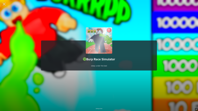 Burp Race Simulator (Image via Roblox)