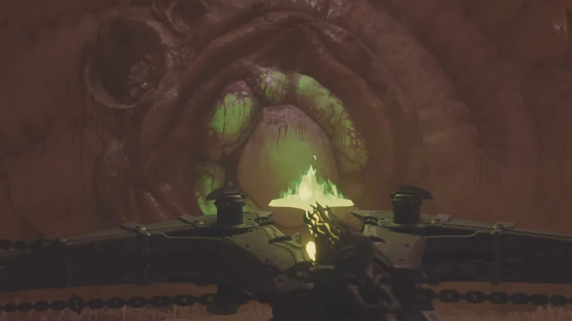 The Slayer uses the B.F.C to tear off the organ
