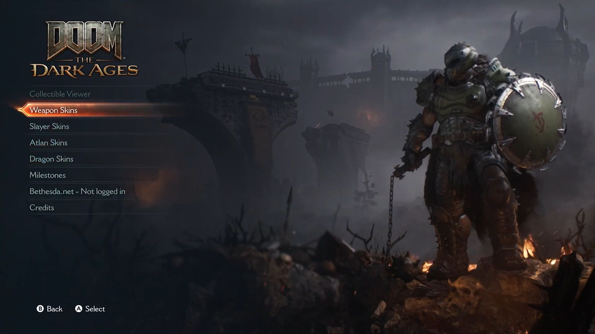 Change the skins by heading to the Extras section from the main menu