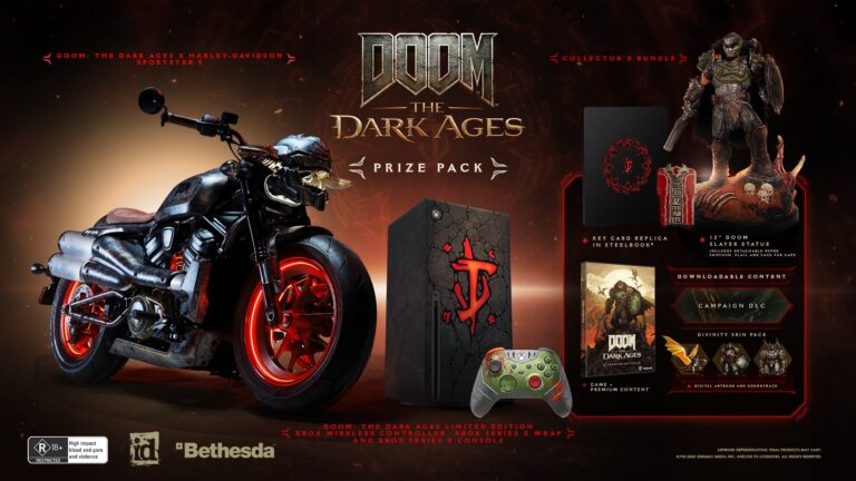 Show off your newest ride (Image via Bethesda Softworks and Harley-Davidson, Inc.)