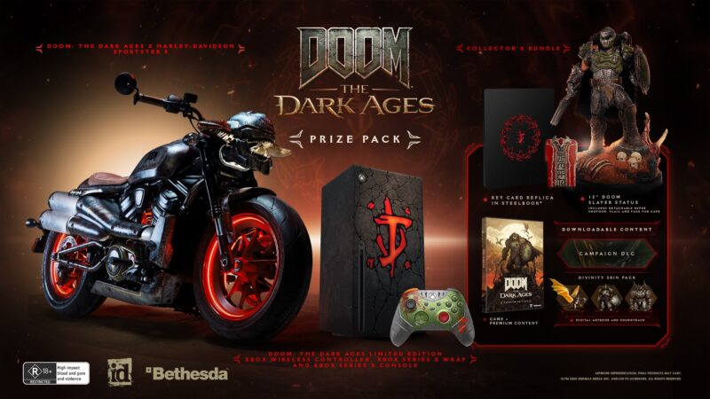 Show off your newest ride (Image via Bethesda Softworks and Harley-Davidson, Inc.)