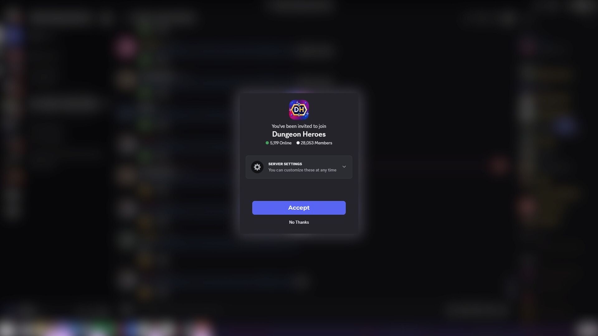 Dungeon Heroes Discord (Image via Discord)