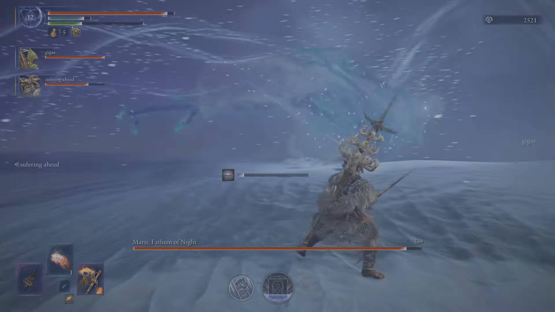 Most of Maris' attacks are telegraphed (Image via Bandai Namco Entertainment and @THENIGHTLORD420/YouTube)