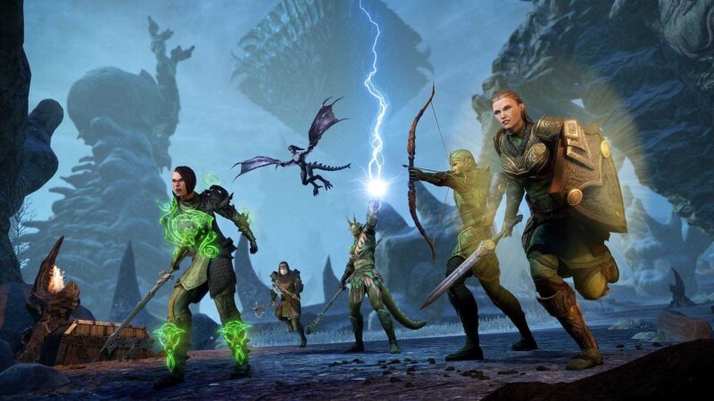 ESO Ossein Cage Trial feature image with group from ZOS