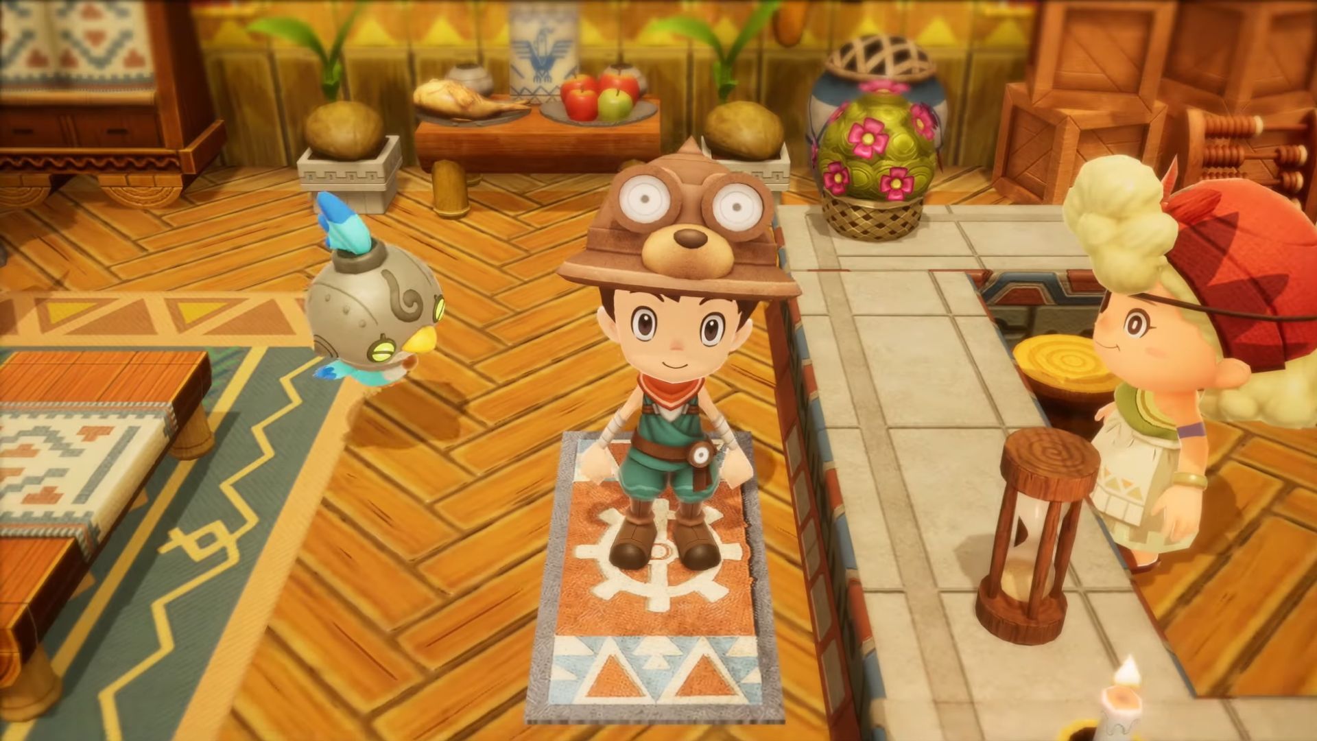 You can rest at certain points to pass the time in Fantasy Life i (Image via Level-5 Inc.)