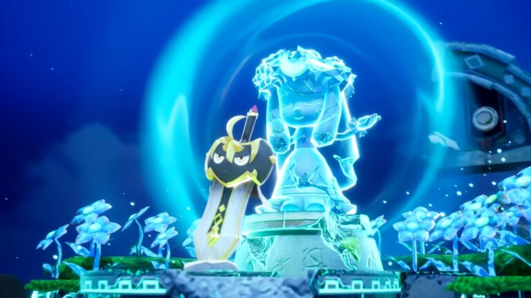 Use the Goddess Statue to restore Glenn (Image via Level-5)
