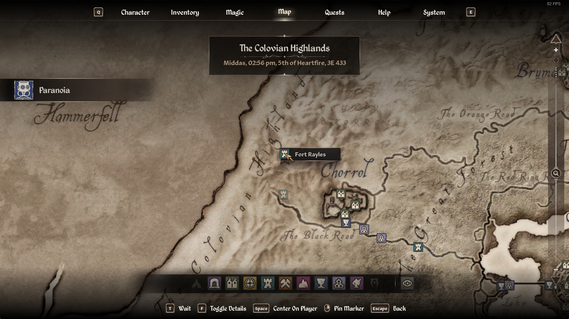 Fort Rayles location in the game
