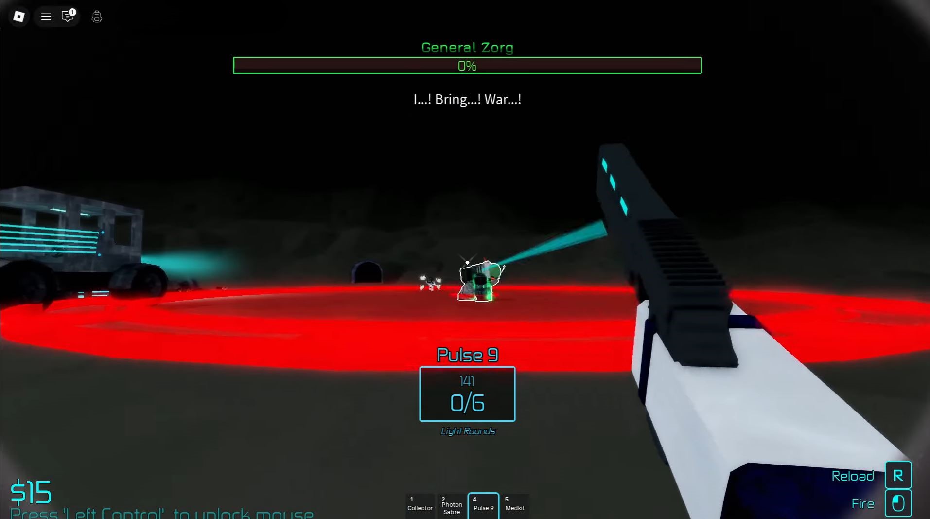 Defeating General Zorg (Image via Roblox)