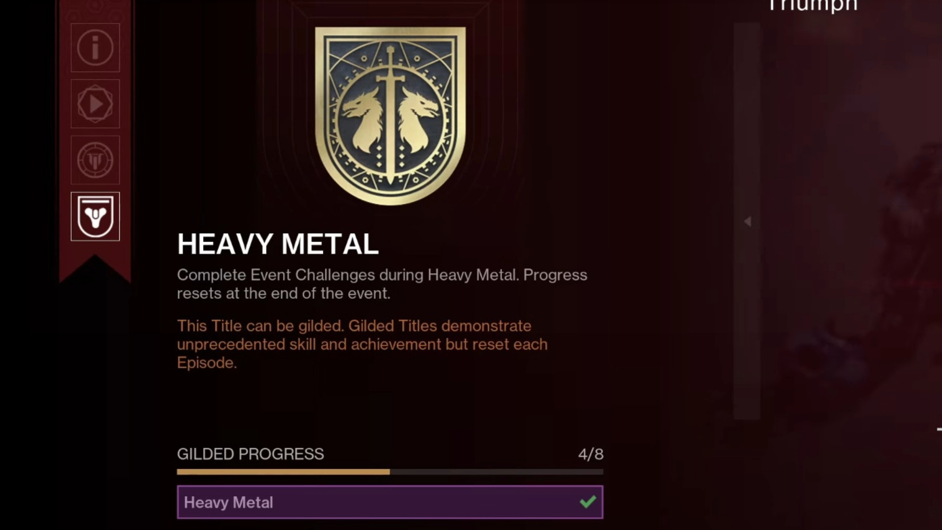 Heavy Metal Title in the game