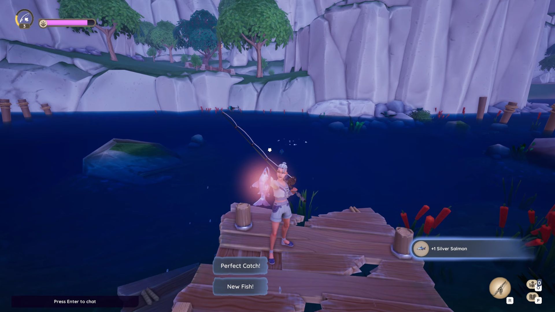 Catching a Silver Salmon