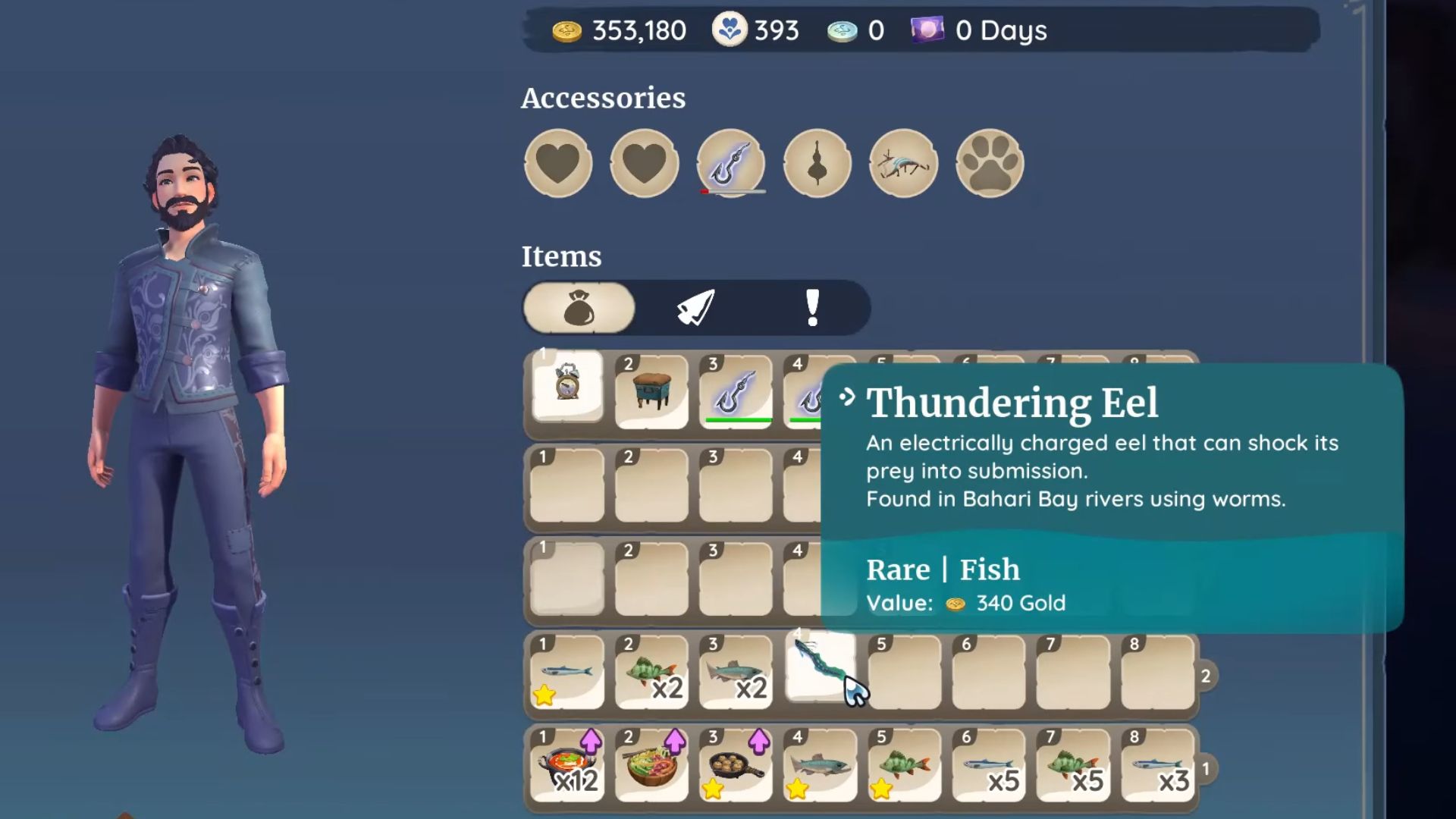 The Thundering Eel appears in Bahari Bay rivers