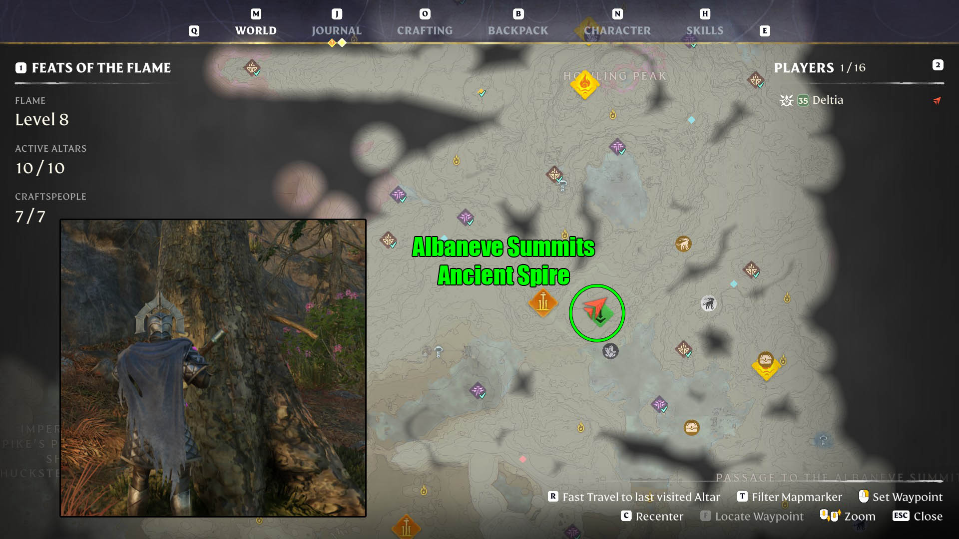 How to Get Conifer Logs in Enshrouded map location