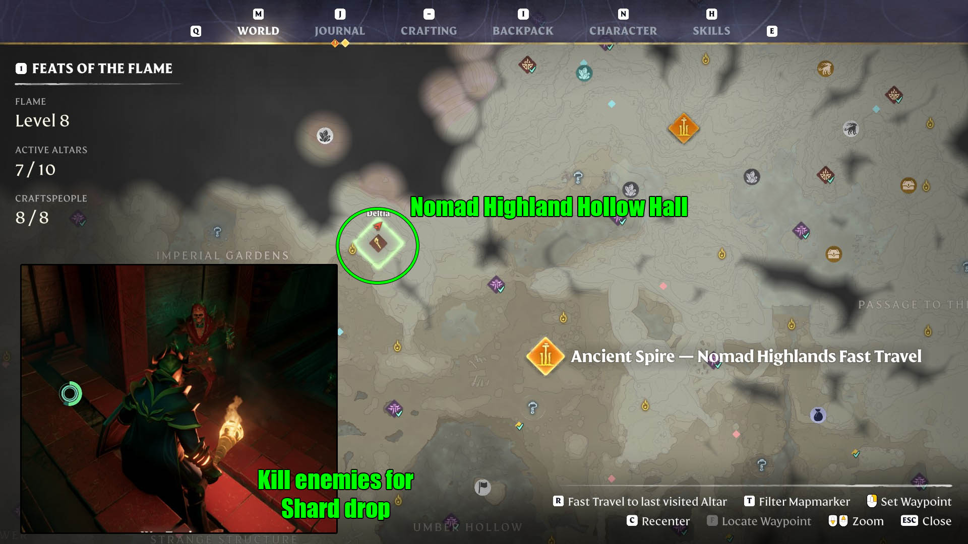 How to Get Ectoplasm Shard in Enshrouded map location