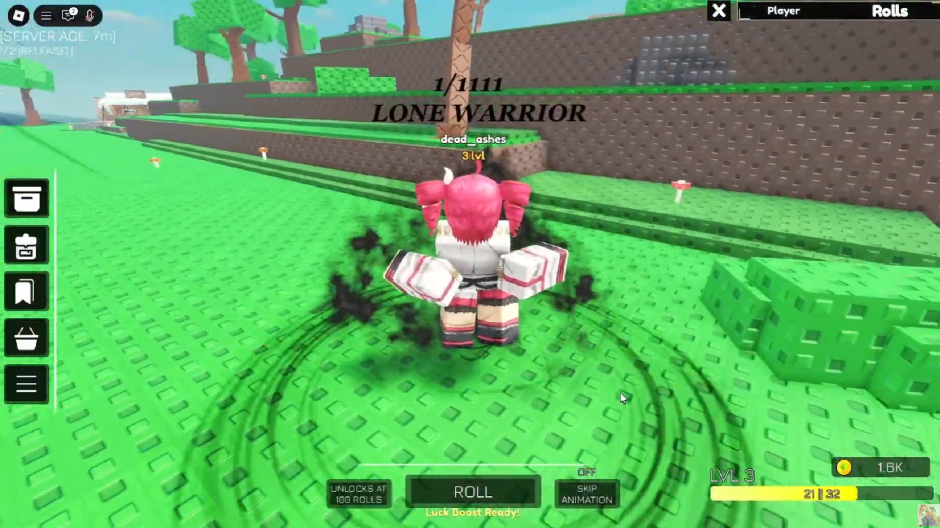 Huzz RNG default keybinds (Image via Roblox | GokweeUchiha/YouTube)
