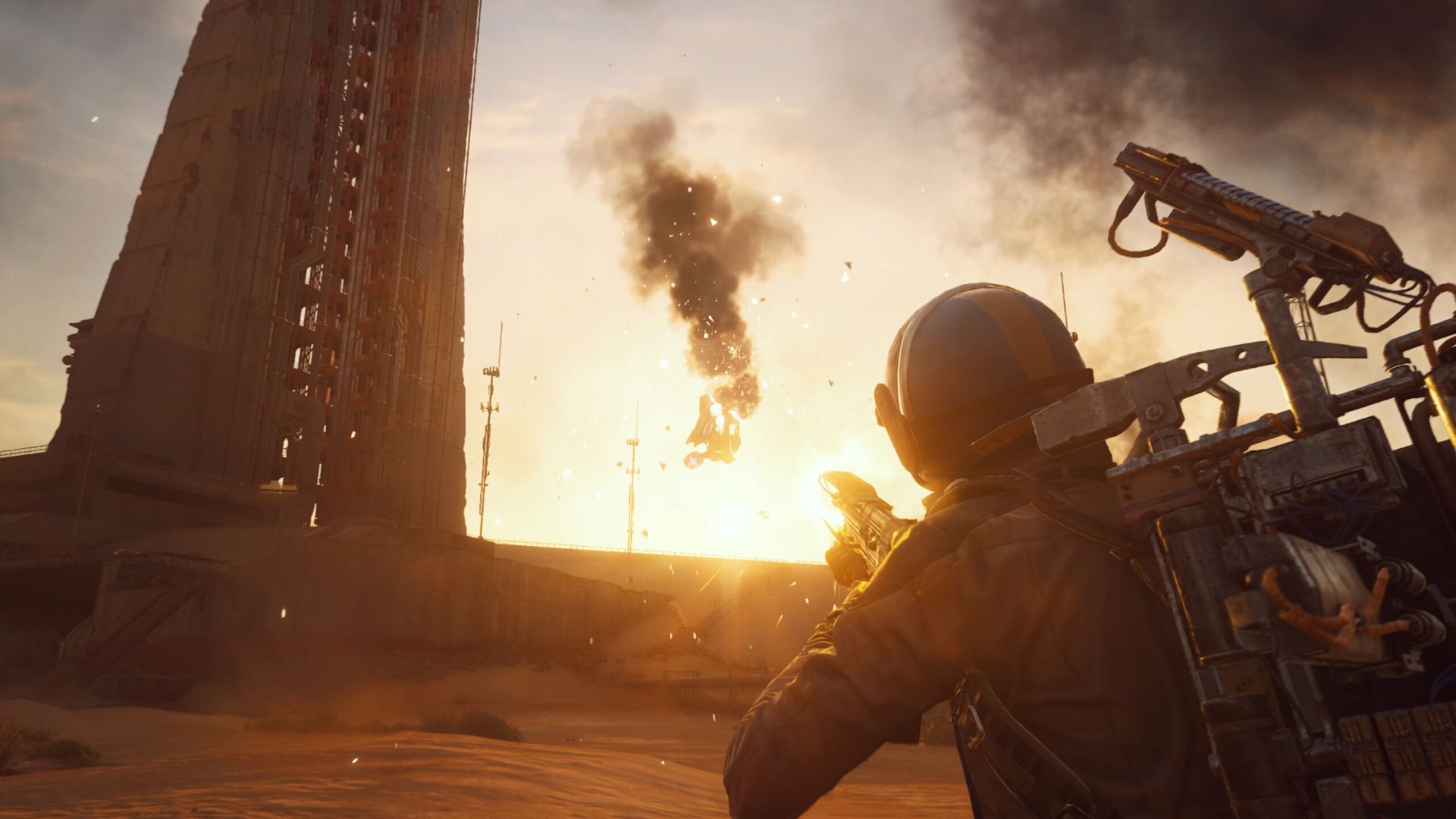 You'll fight against a variety of robotic enemies (Source: Embark Studios)