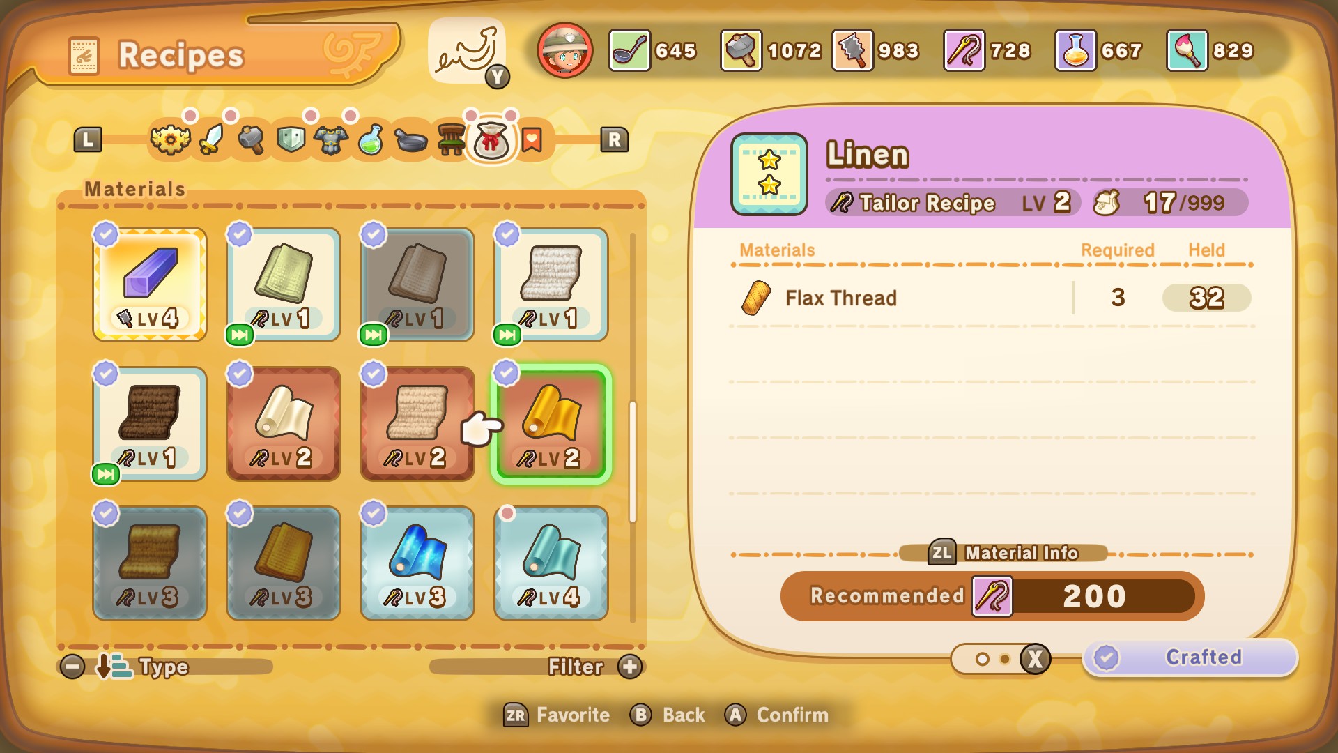You need Flax Thread to make Linen in Fantasy Life i (Image via Level-5)