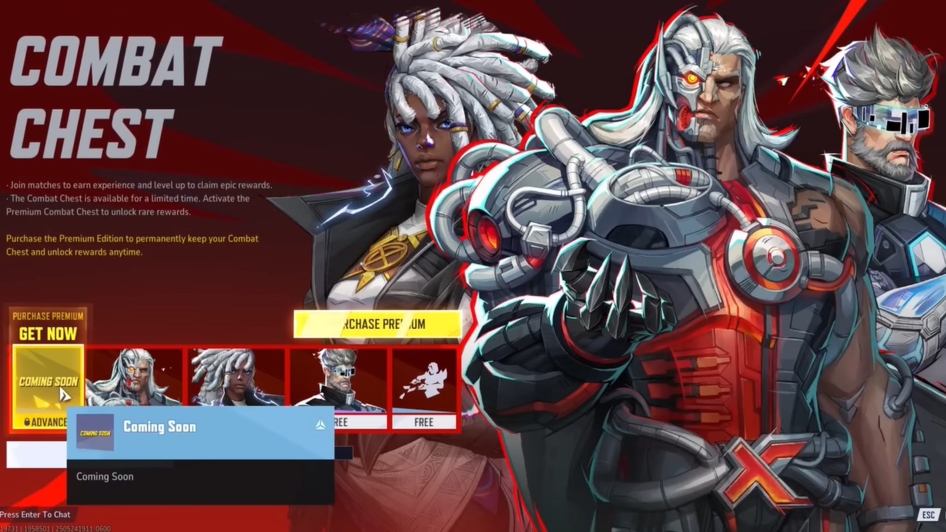 contents in combat chest