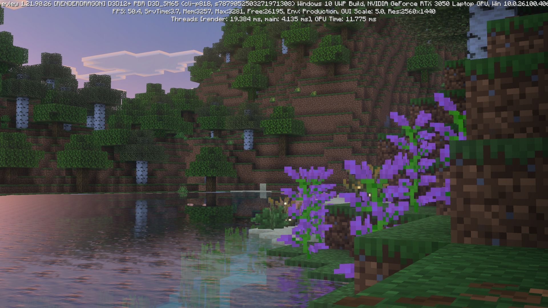 Minecraft Bedrock 1.21.90.26 Beta and Preview - Vibrant Visuals Enhancements