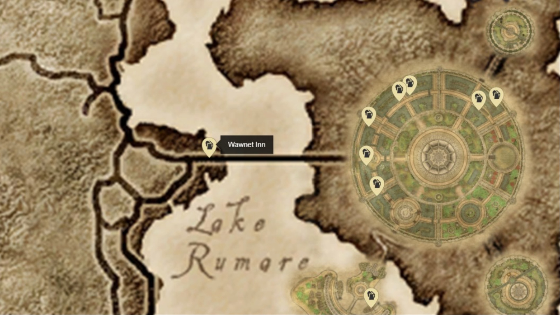 Location of Wawnet Inn (Image via Bethesda Softworks)