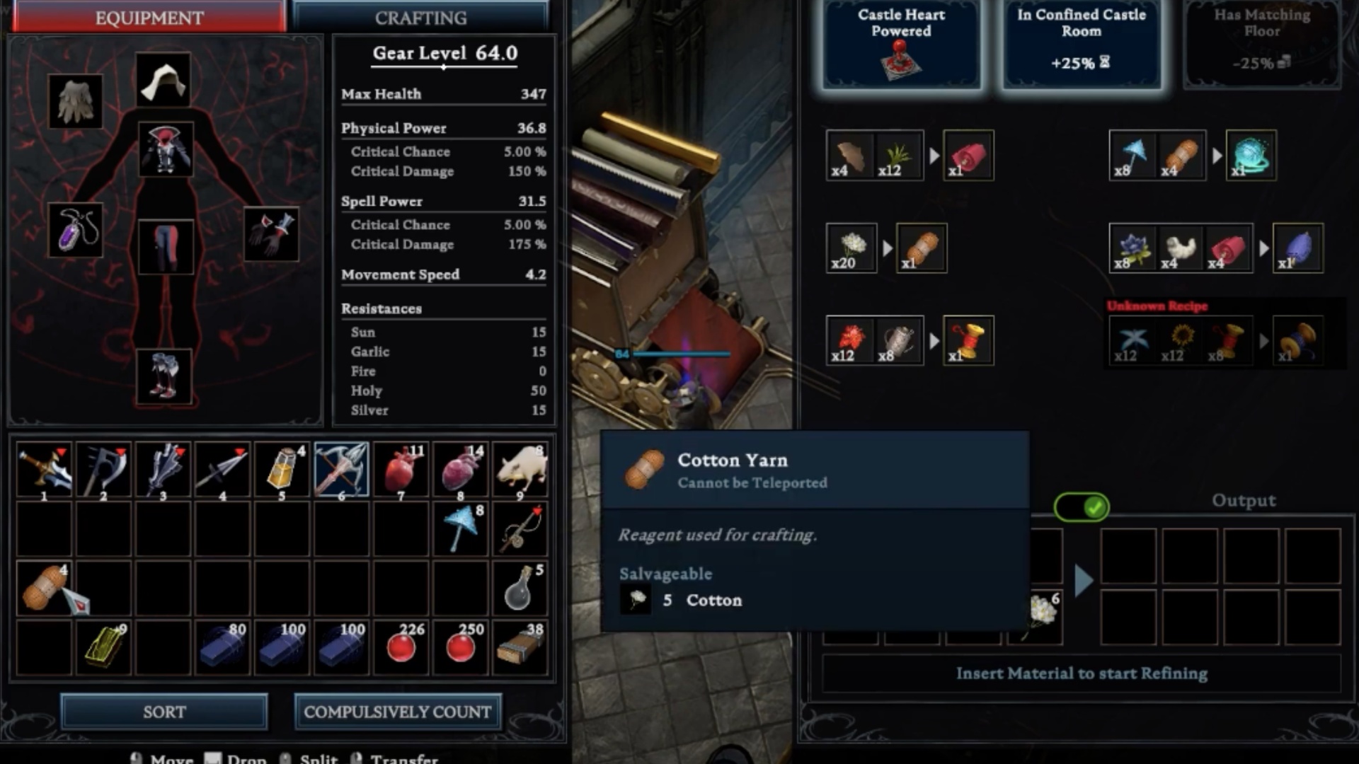 Cotton Yarn in V Rising (Stunlock Studios)