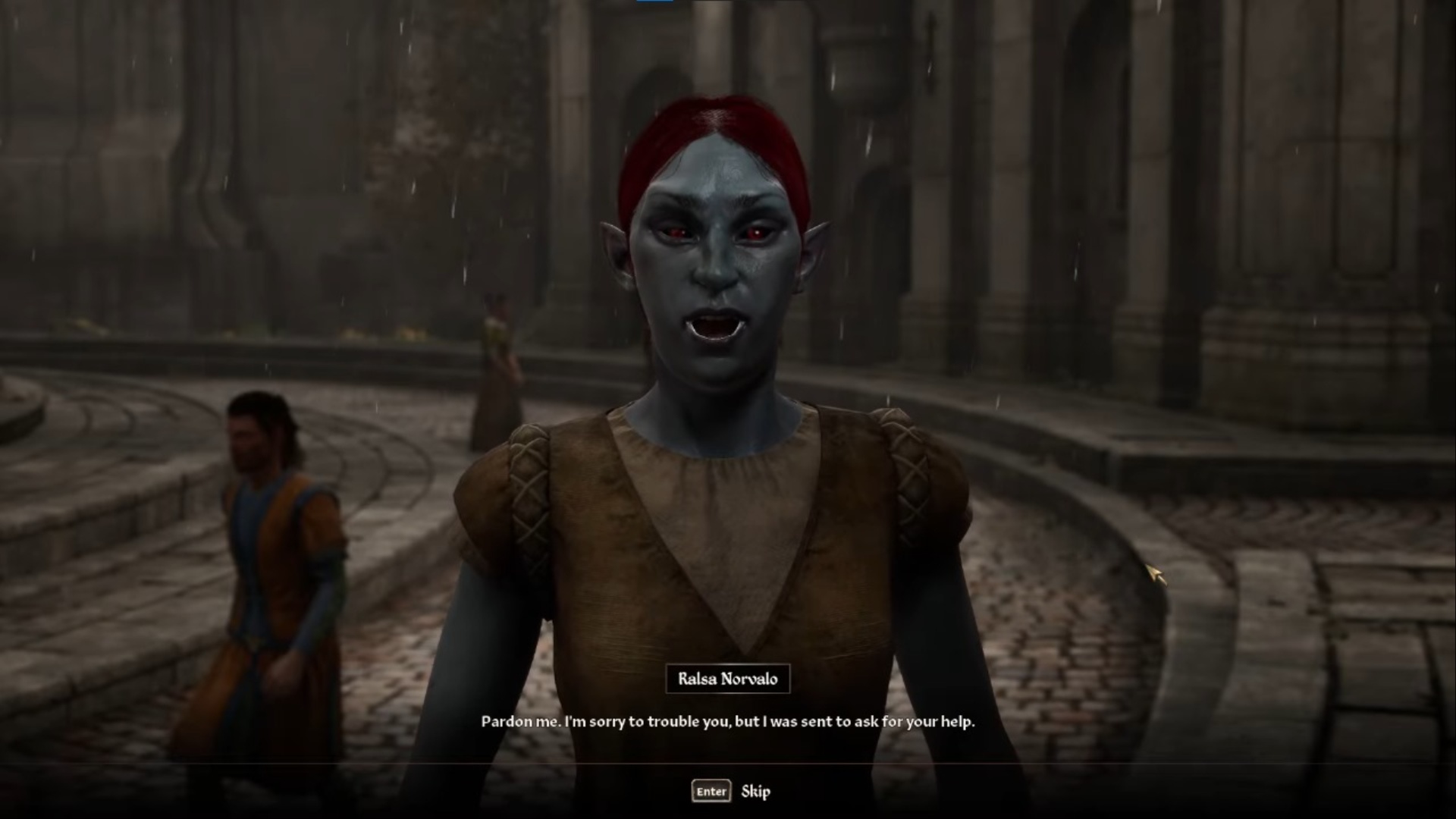 Start the quest in Temple District (Image via Bethesda Softworks)