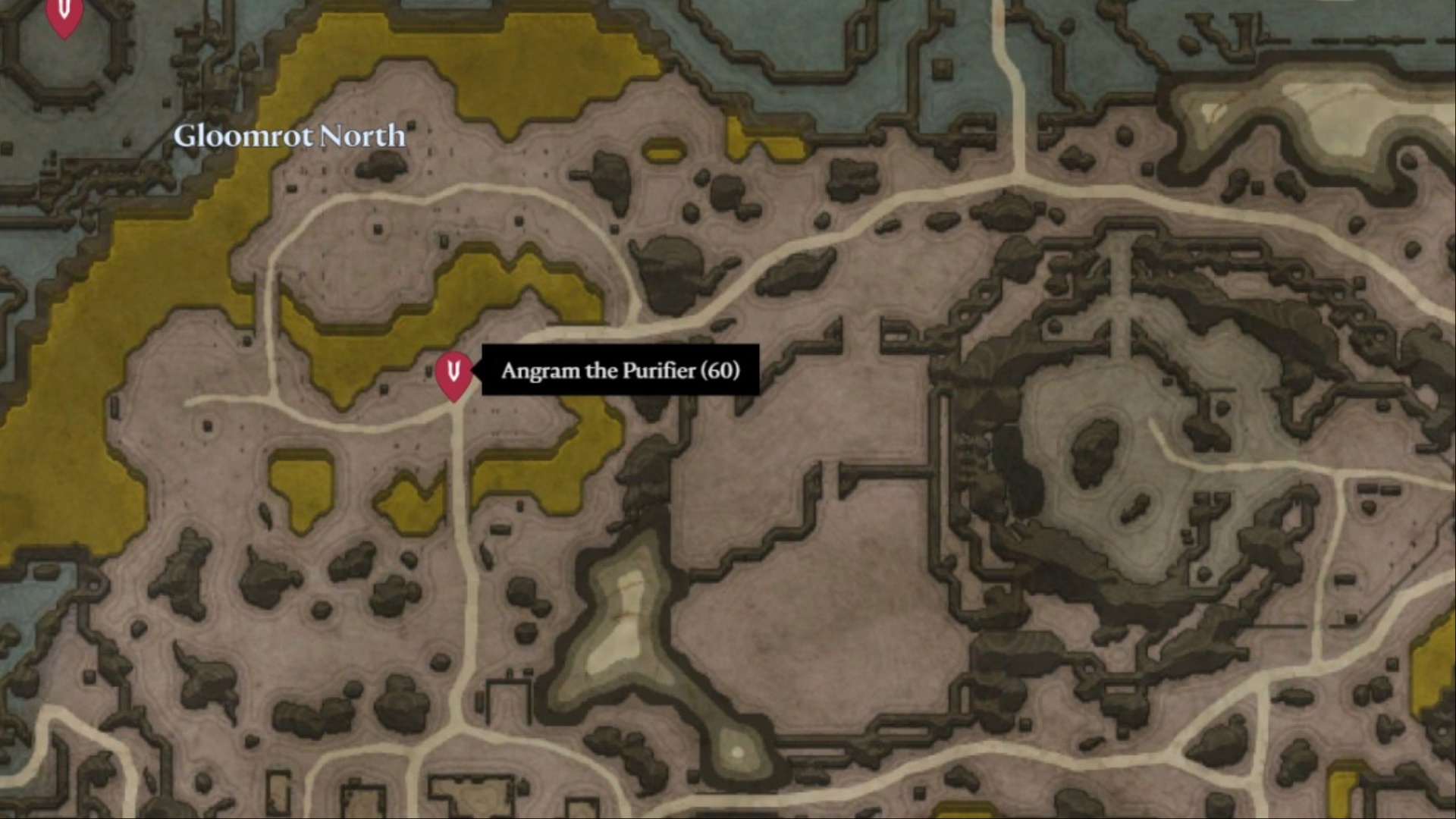 Location of Angram the Purifier (Image via Stunlock Studios)