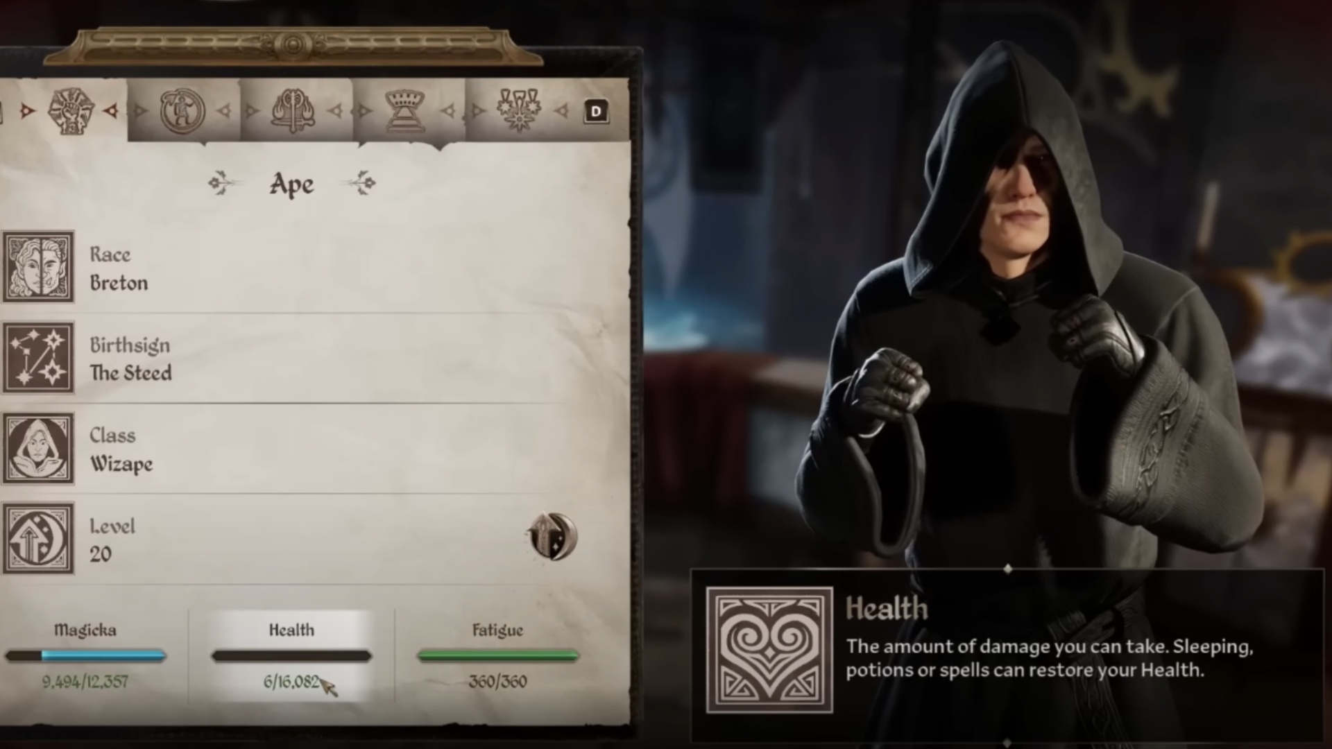 Health Glitch Oblivion Remastered.