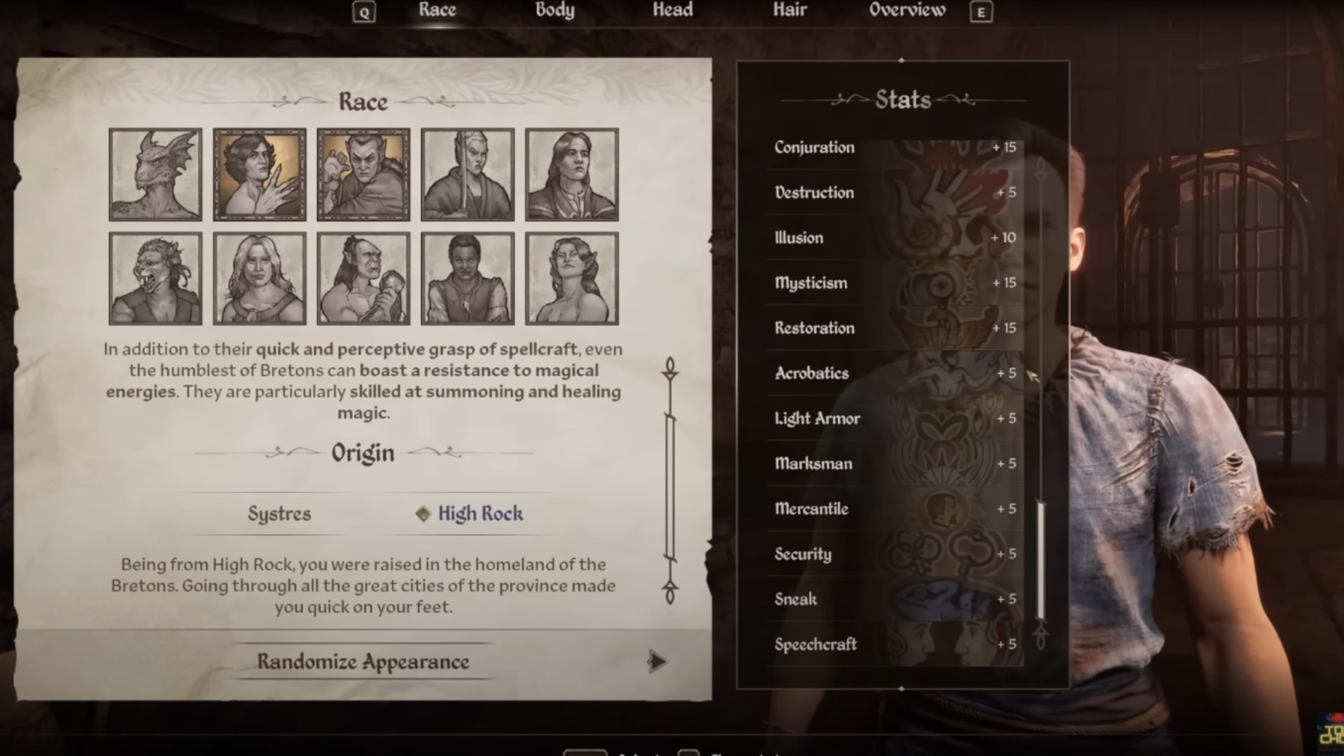 Change Oblivion Remastered